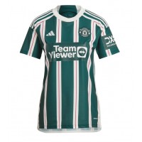 Camisa de time de futebol Manchester United Alejandro Garnacho #17 Replicas 2º Equipamento Feminina 2023-24 Manga Curta